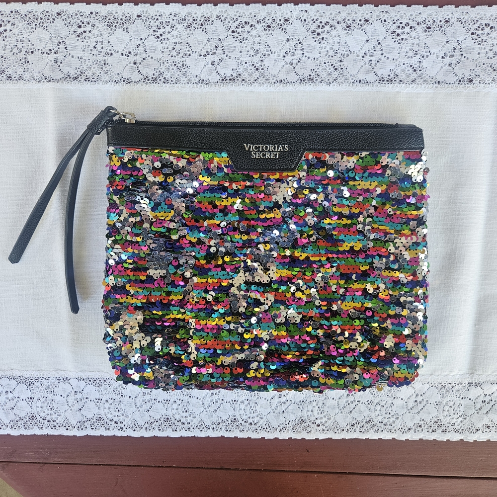 Victoria's Secret Multicolor Sequin Clutch
